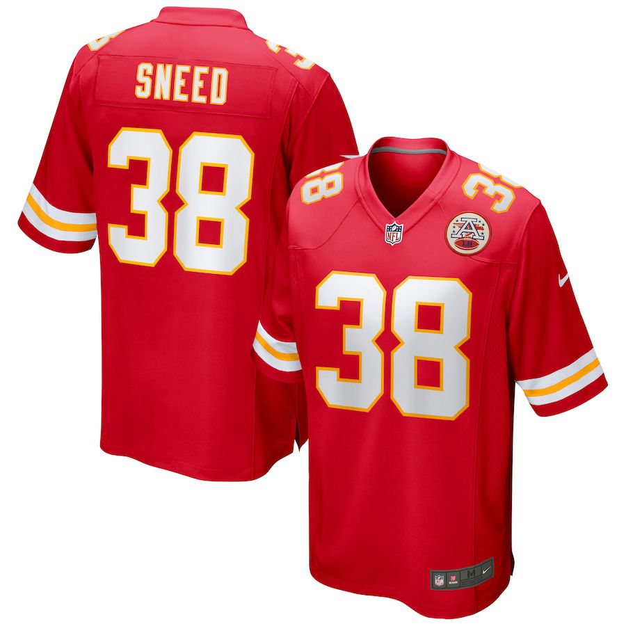 Men Kansas City Chiefs 38 Sneed Nike Red Game NFL Jersey